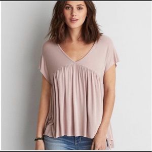 American Eagle Soft & Sexy Peplum Top
